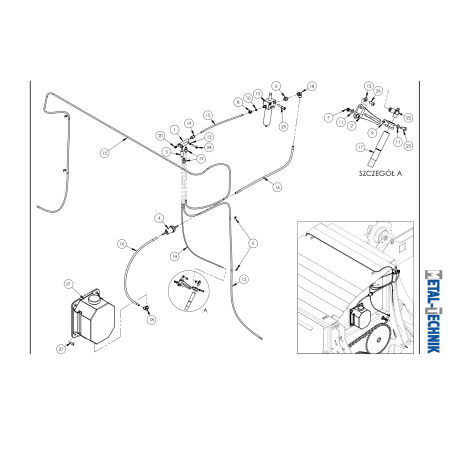 Części zamienne do Metal-Technik maszyna do zbierania kamieni DZIK-4000
